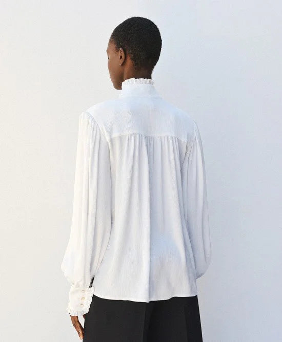 Access Fashion Shirt With High Collar