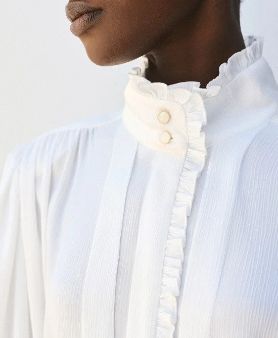 Access Fashion Shirt With High Collar