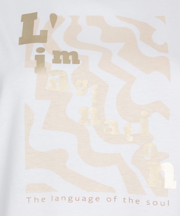 Esqualo Off White/Sand Foil Print Tshirt