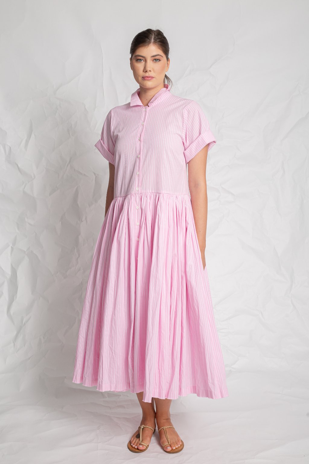 Les Filles D'Ailleurs Pink Stripe Dress