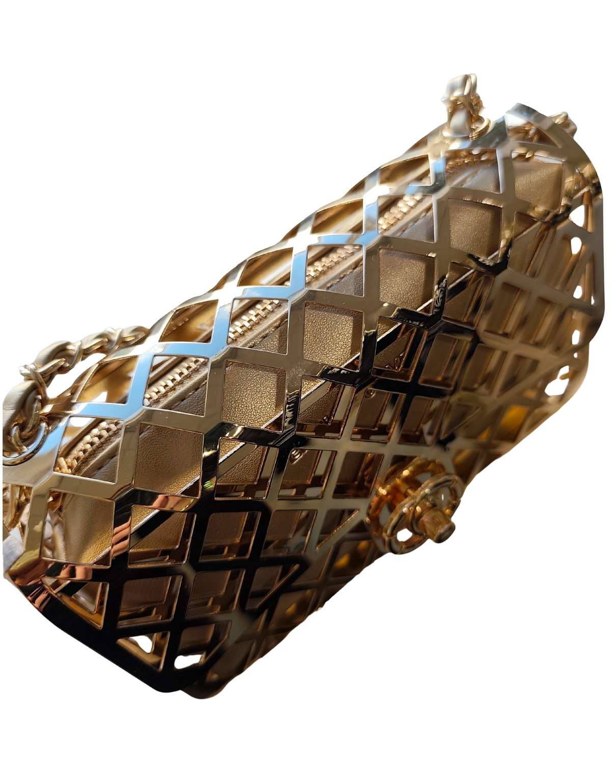 Dekers Shimo Shimo Caged Bag Gold