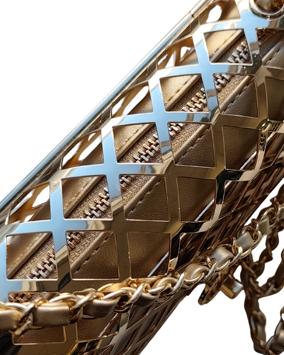 Dekers Shimo Shimo Caged Bag Gold