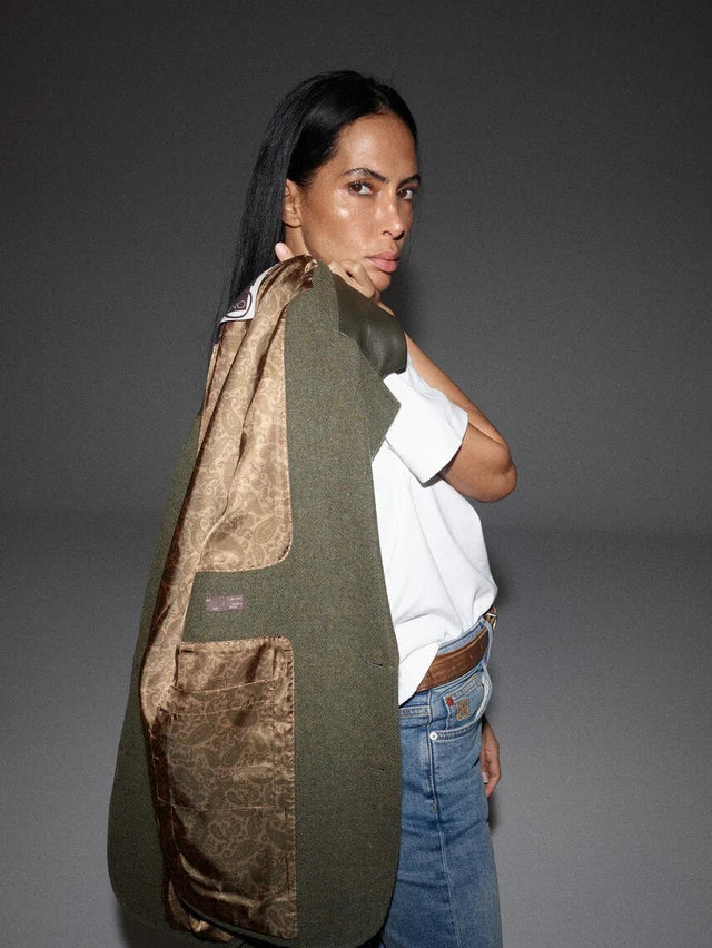 HEYANNO Military Olive Old Money Jacket