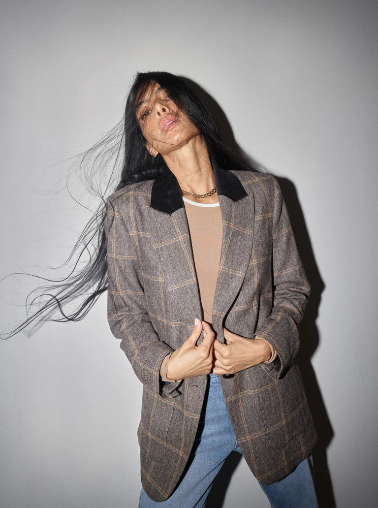 HEYANNO Brave Out Blazer-Tarmac