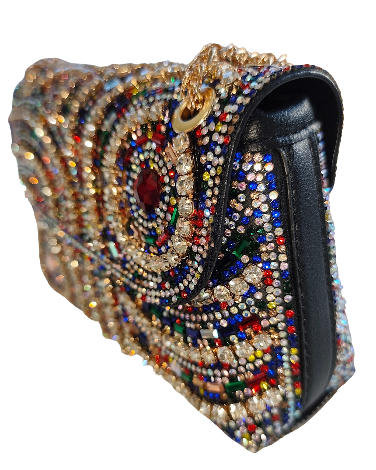Dekers Shimo Shimo Encrusted Blue Swivel Bag - Multi