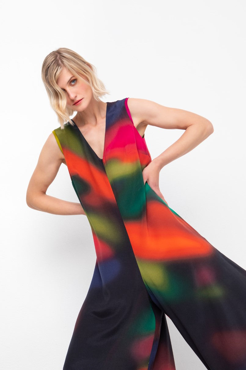 Ozai N Ku Blurred Blotch Jumpsuit