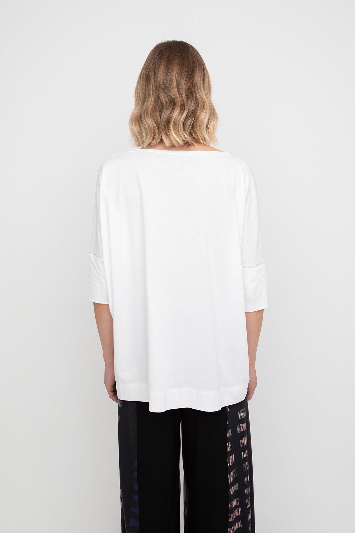 Ozai N Ku Round Neck Relaxed Pink Top