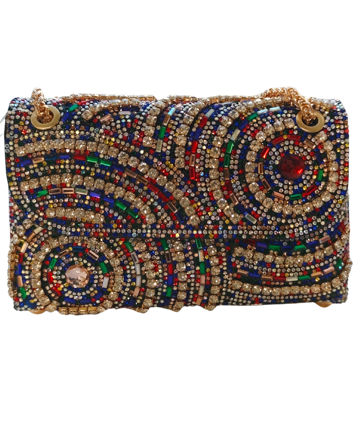 Dekers Shimo Shimo Encrusted Blue Swivel Bag - Multi