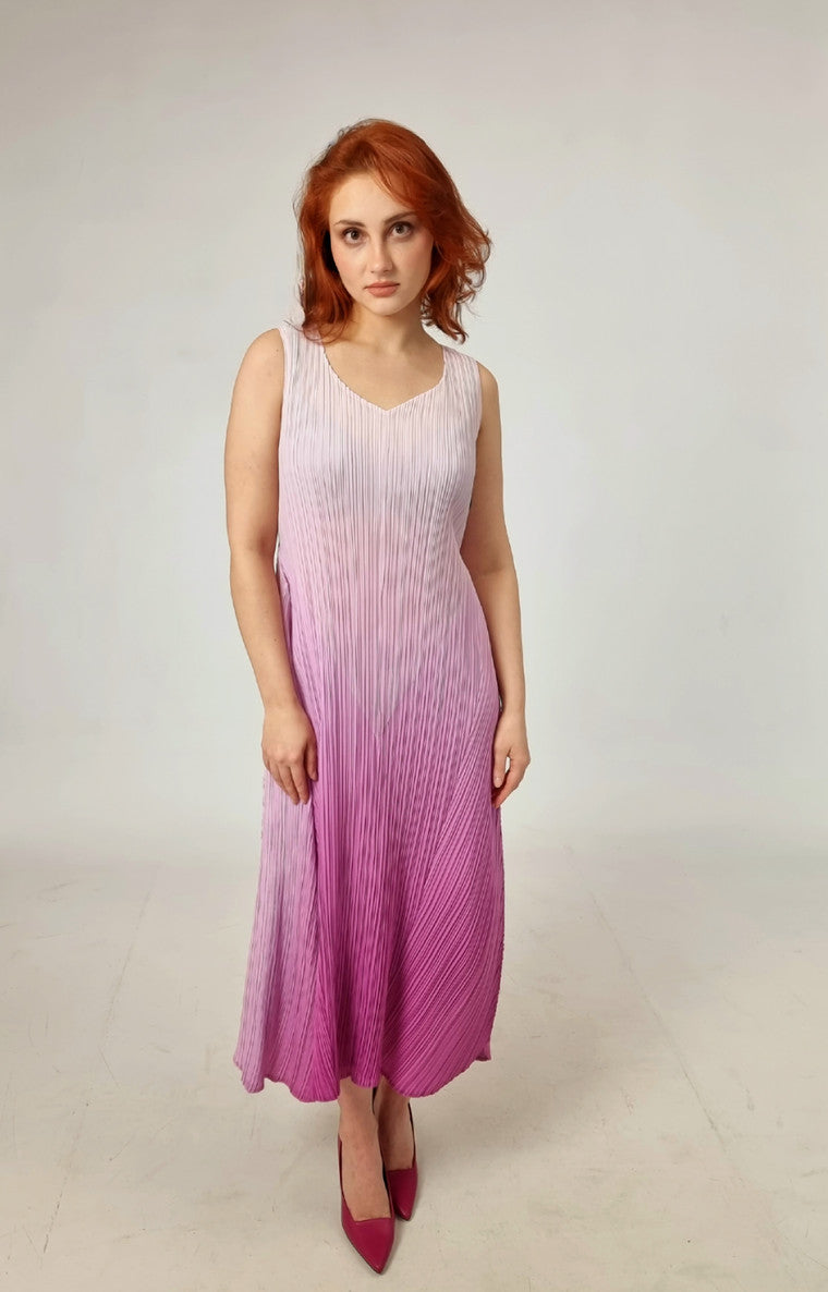 Alquema Long Estrella Dress And Collare Coat - Smokey Rose