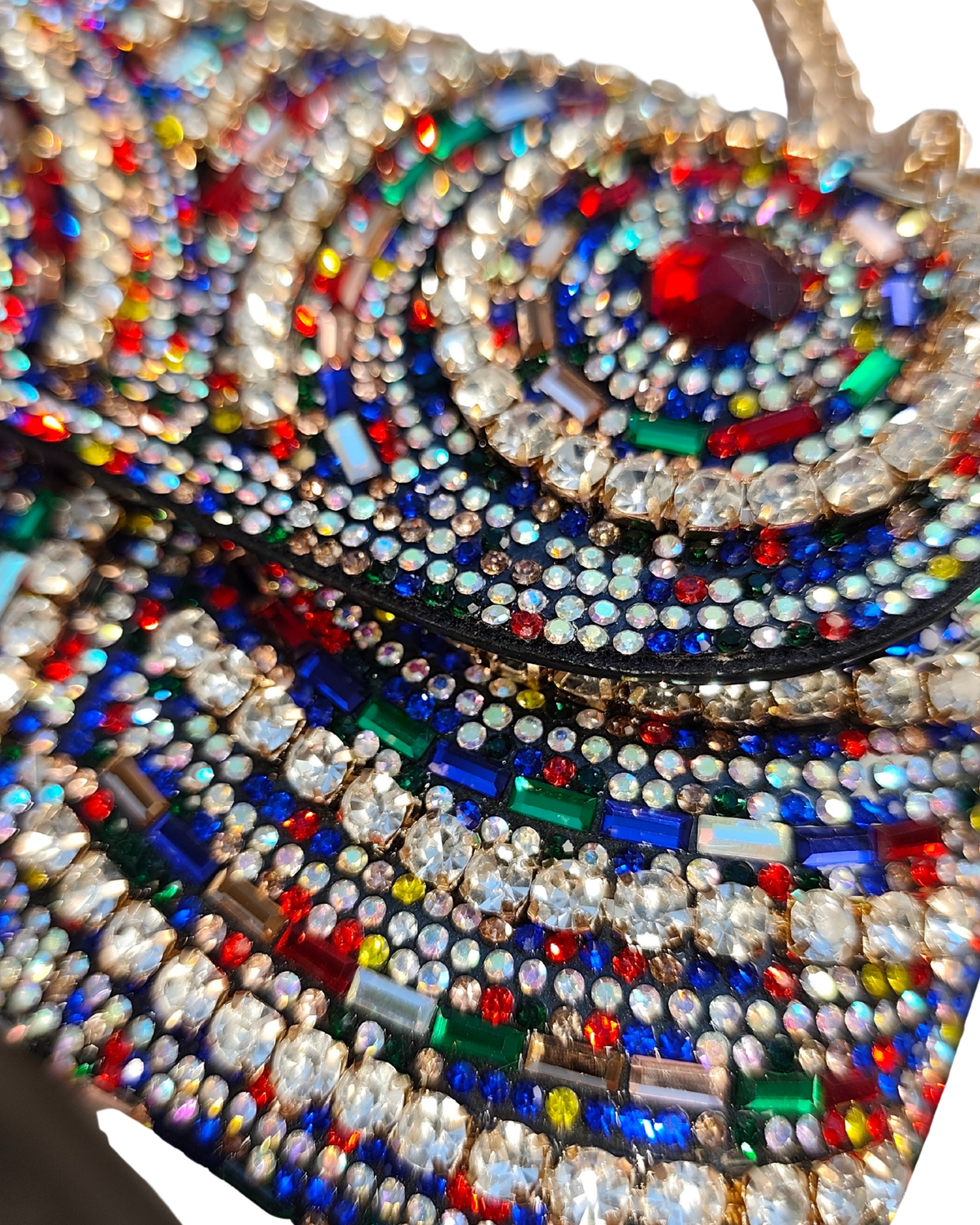 Dekers Shimo Shimo Encrusted Blue Swivel Bag - Multi