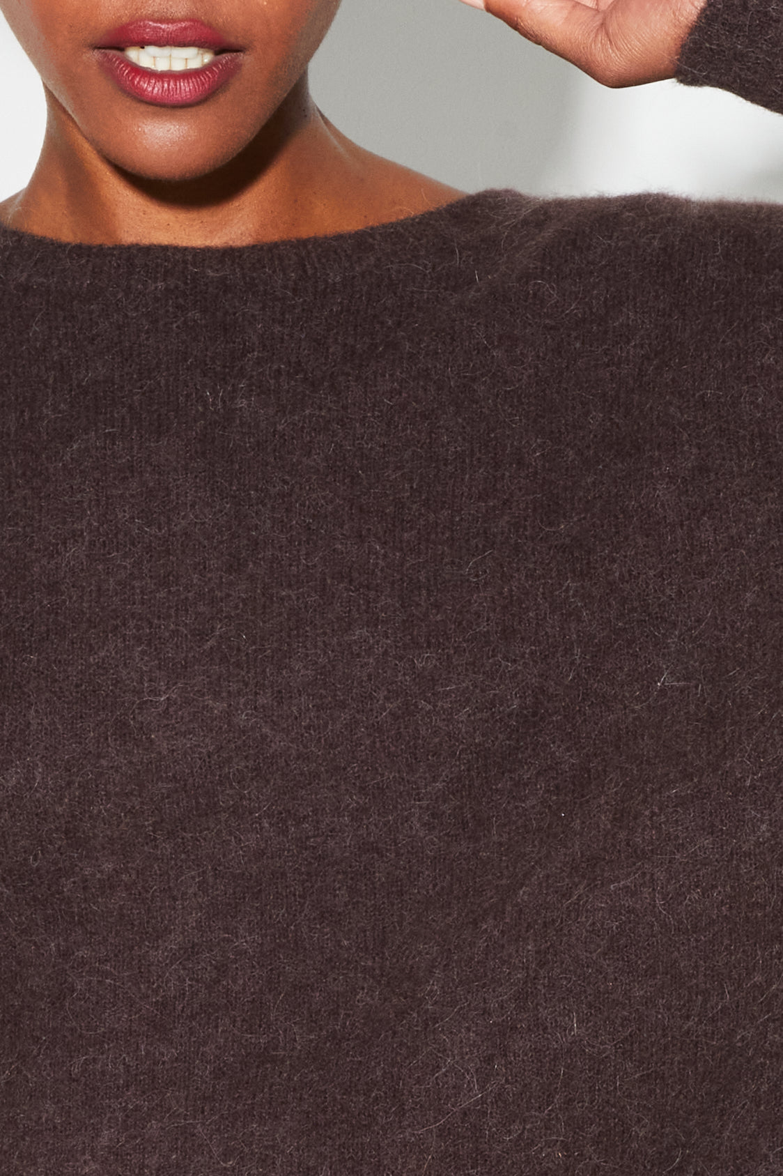 IMPREVU Brown Maille Baby Alpaga Ela