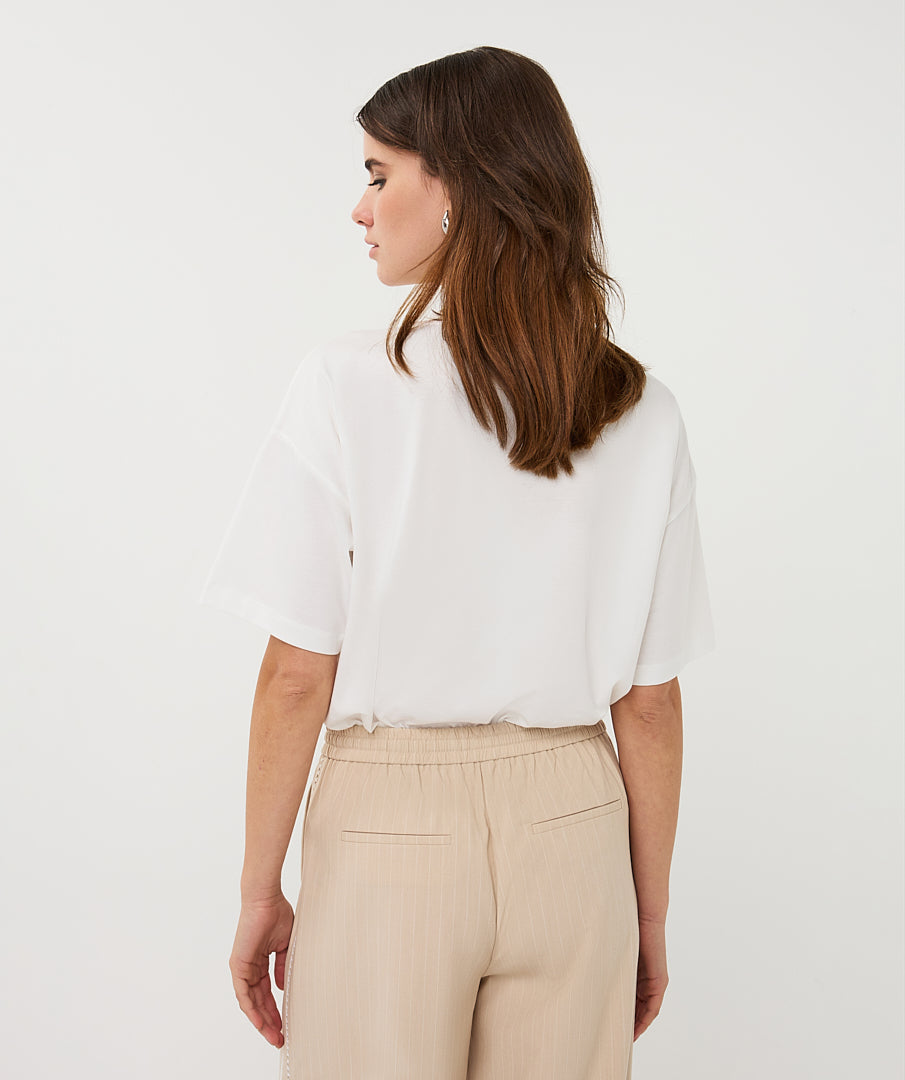 Esqualo T-Shirt 'animal' - Off White/Sand