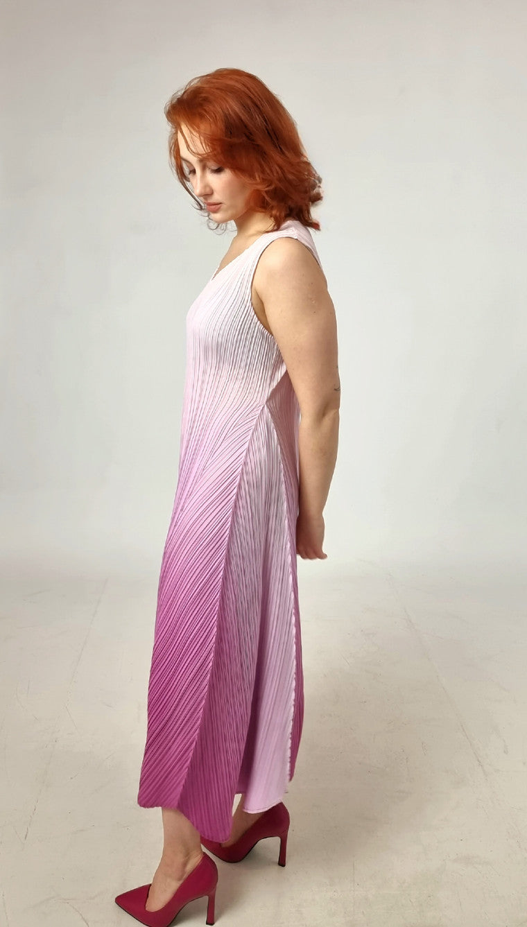 Alquema Long Estrella Dress And Collare Coat - Smokey Rose