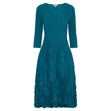 Alquema 3/4 Sleeve Smash Pocket Dress Peacock