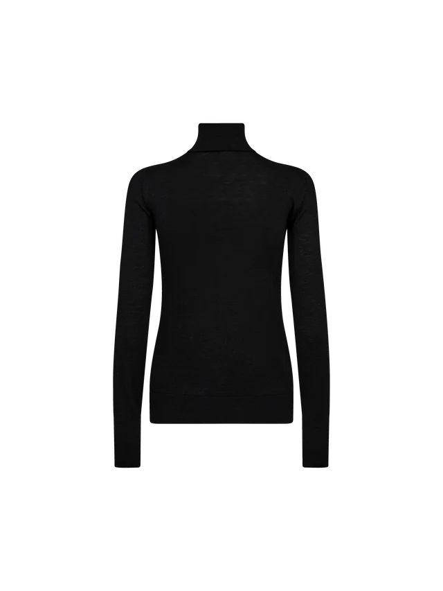 Mos Mosh Black Roll Neck Sweater