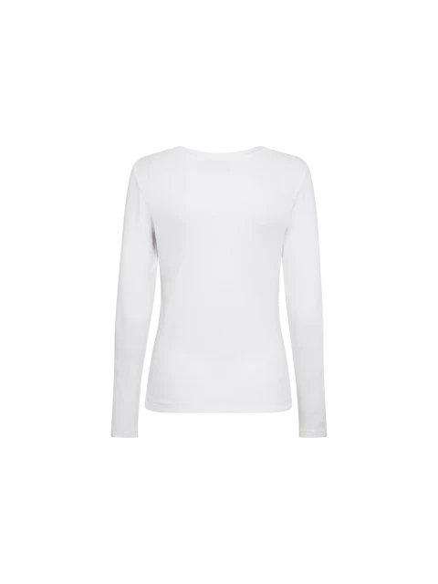 Mos Mosh White O-LS Rib Tee