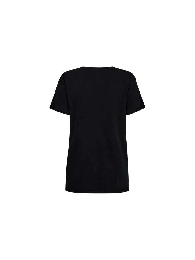 Mos Mosh Black Nadine Deco Tee-Shirt