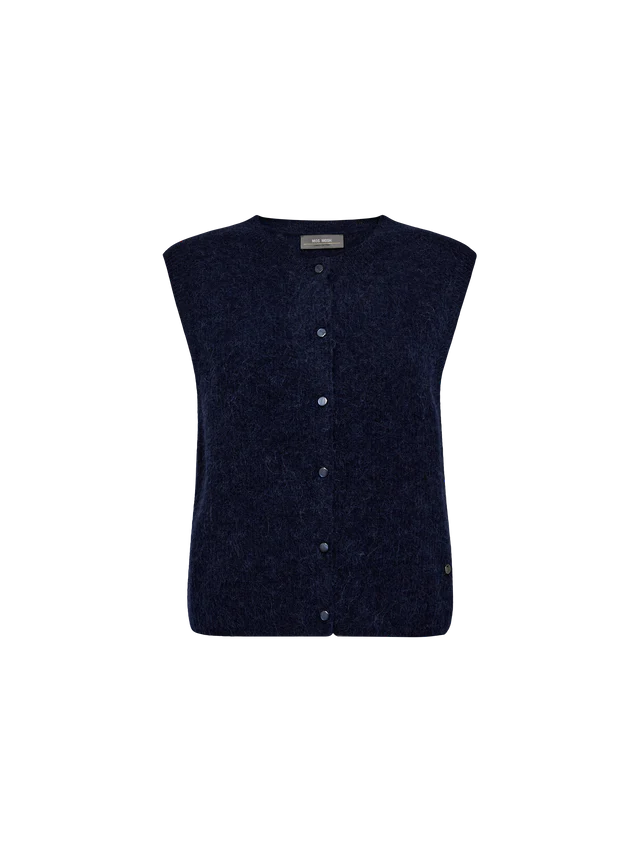 Mos Mosh Maritime Blue Almine Thora Knit Vest