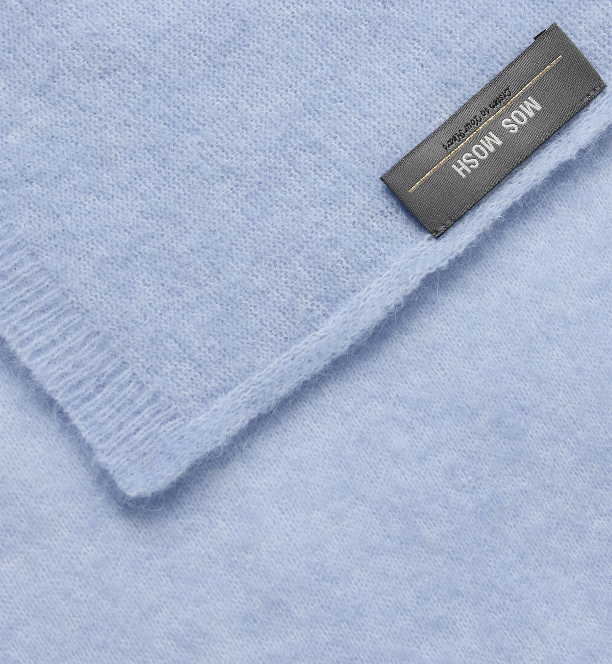 Mos Mosh Mape Knit Blue Scarf