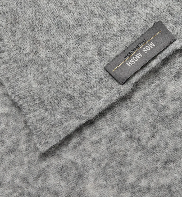 Mos Mosh Mape Knitted Grey Scarf