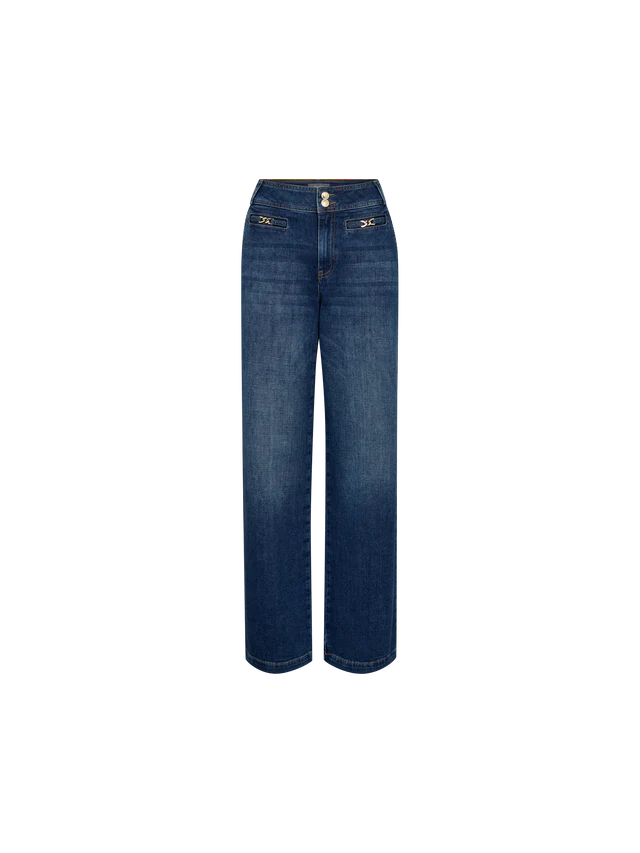 Mos Mosh Candia Peach Long Dark Blue Jeans