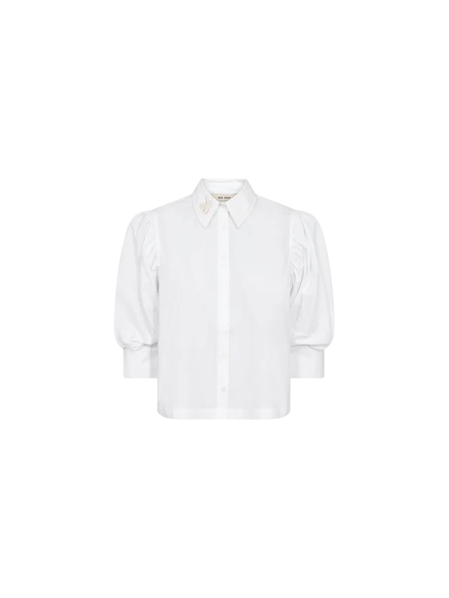 Mos Mosh White Adjao Bernat Emb Shirt