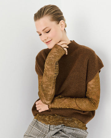 Access Fashion 2 Piece Coffee Vest With Liner