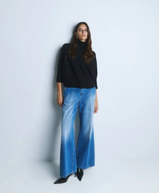 Access Fashion Black Turtleneck Sweater