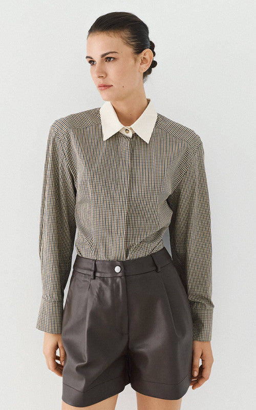 Access Fashion Checked Organic Cotton Shirt