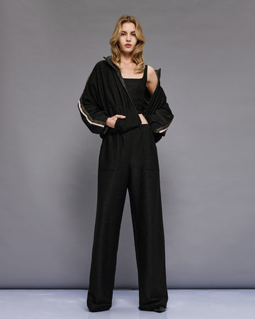 Access Fashion Double Face Black Bomber Jacket