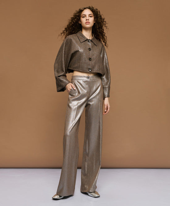 Access Fashion Metallic Trouser