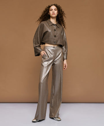 Access Fashion Metallic Trouser
