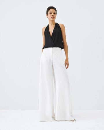 Access Fashion Off White Wide Leg Trouser
