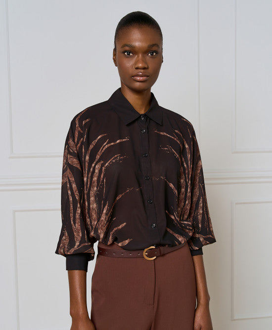 Access Fashion Printed Sheer Multi Blouse