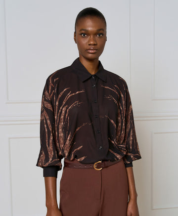 Access Fashion Printed Sheer Multi Blouse