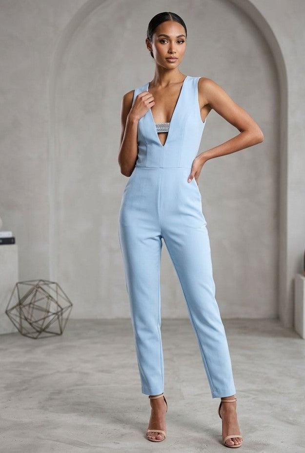Access Fashion Siel Blue Jumpsuit
