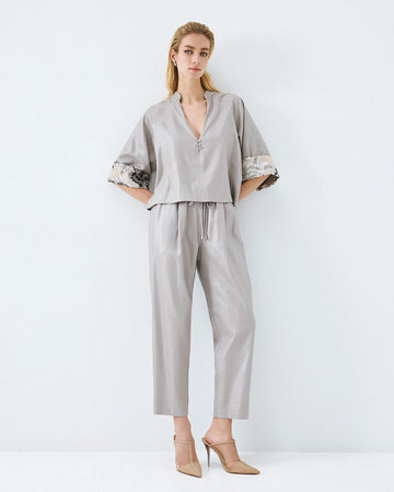 Access Fashion Silver Pant