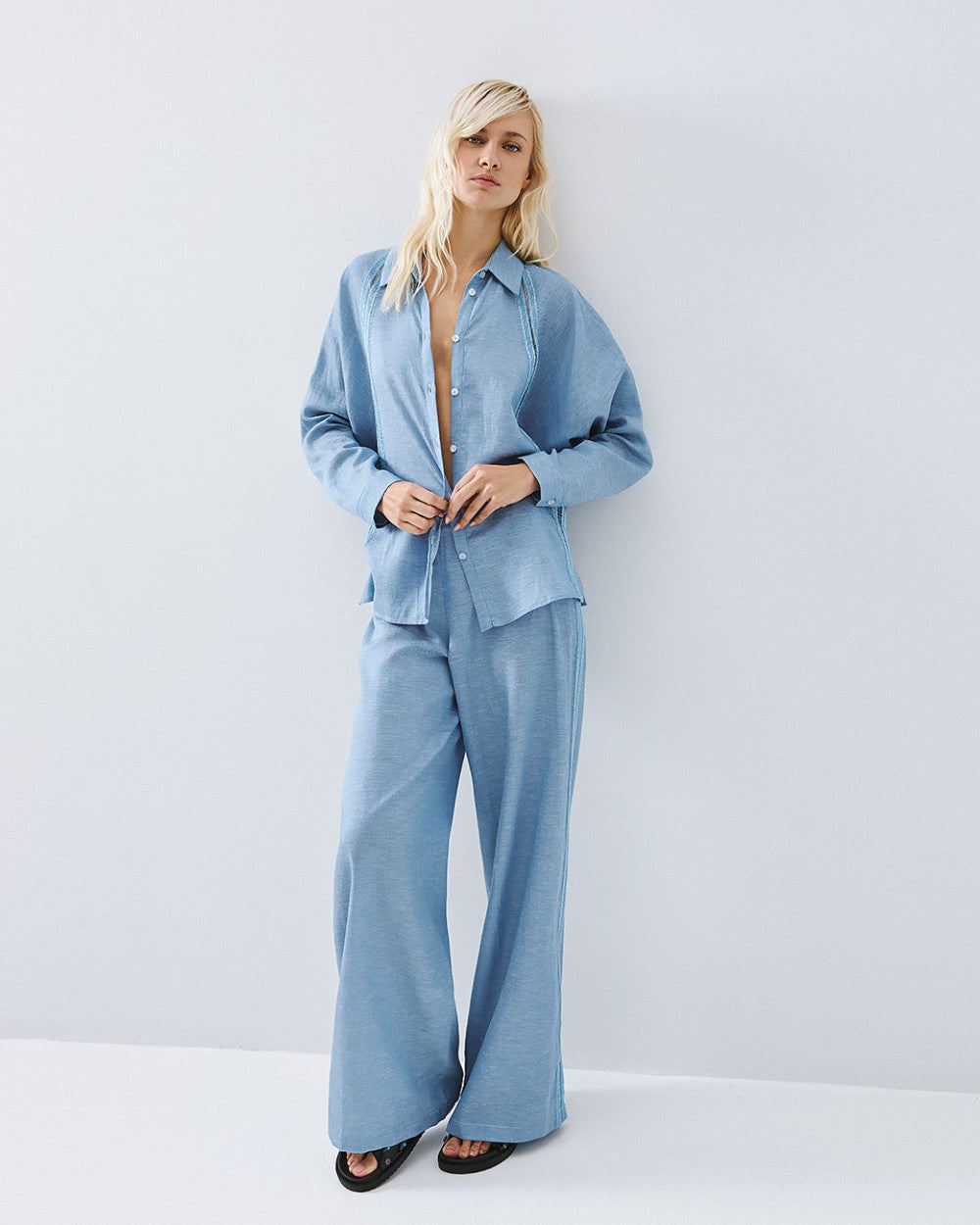 Access Fashion Steel Blue Shirt