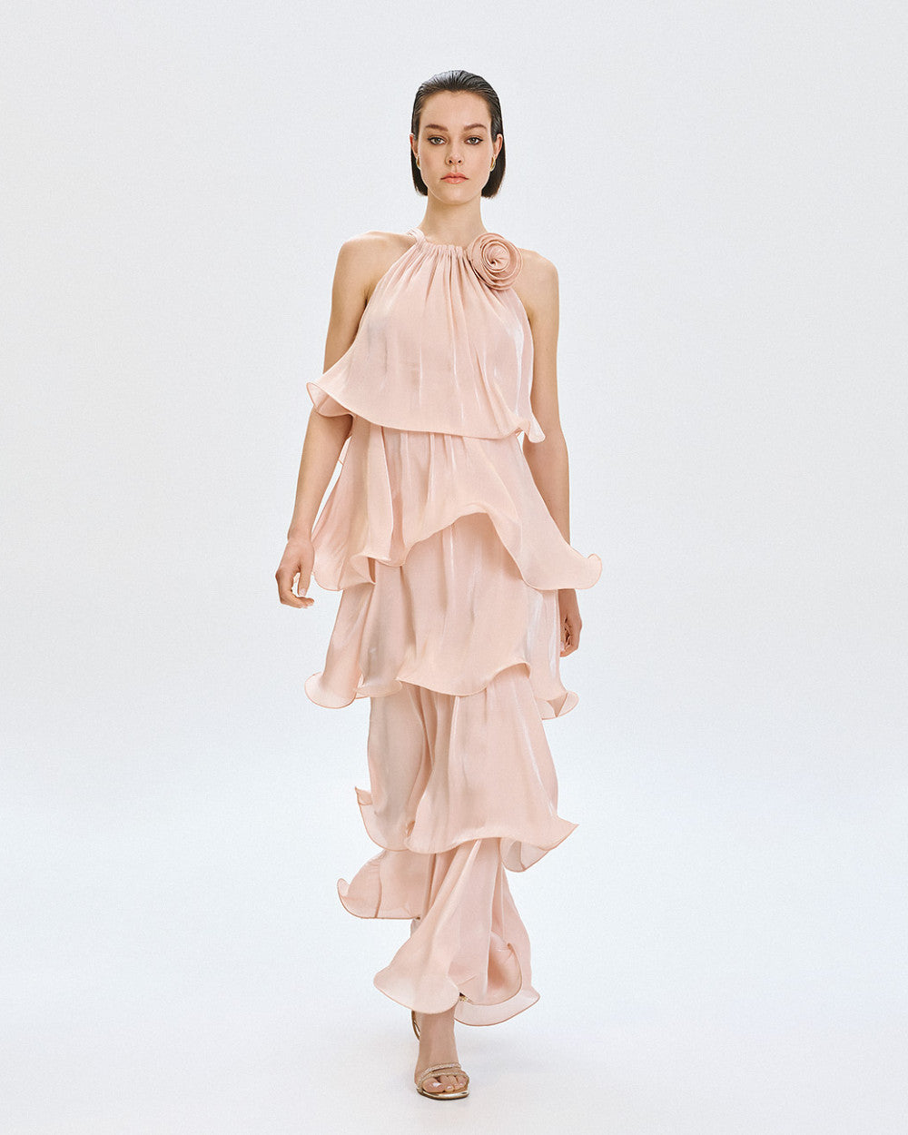 Access Fashion Tiered Romantic Powder Dress