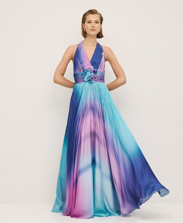 Access Fashion Turquoise Multi Coloured Dress