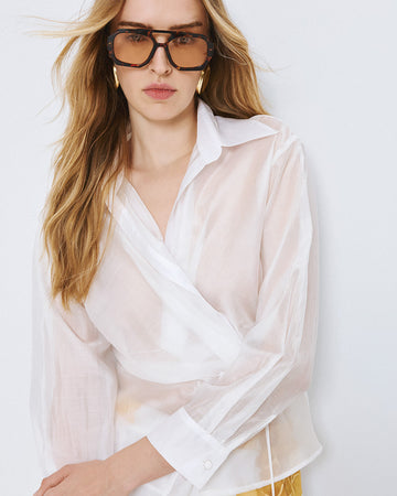 Access Fashion White Blouse