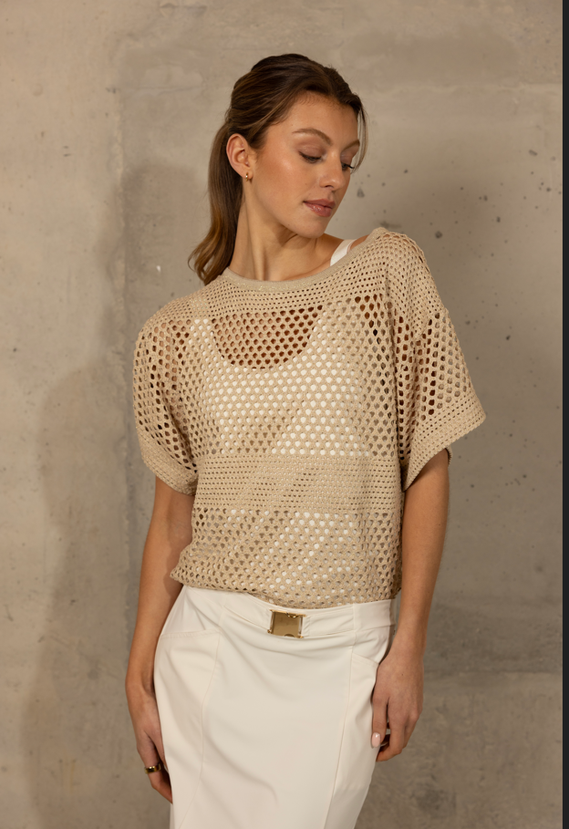 Aime Balance Penny Gold Top