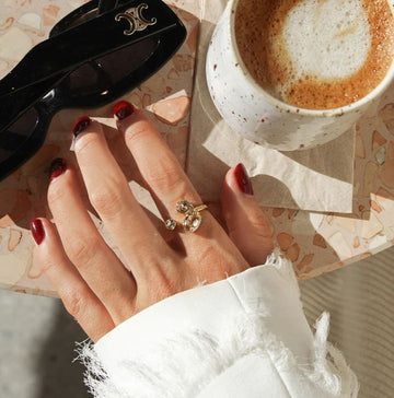 Caroline Svedbom Alisia Ring Gold Golden Combo