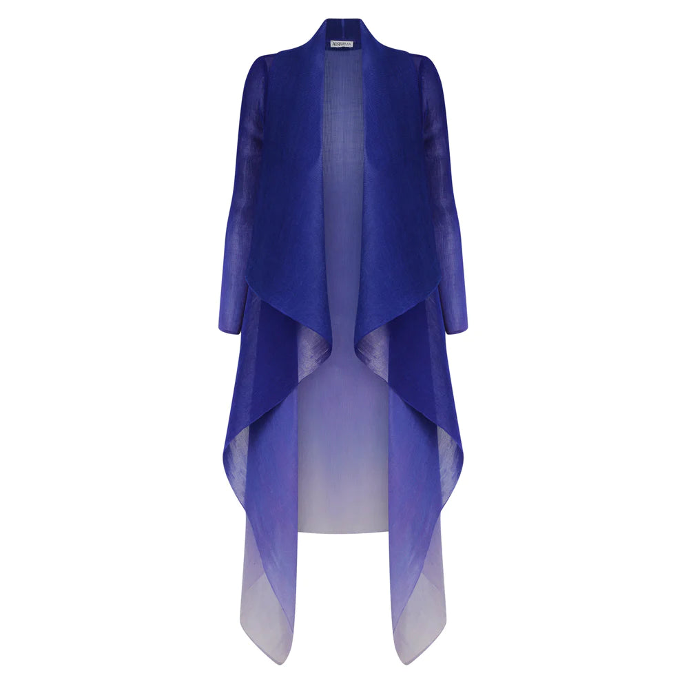 Alquema Long Estrella Dress And Collare Coat - Sodalite Ombre