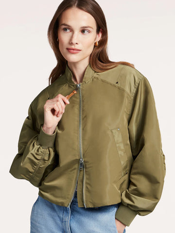 Beaumont Earthy Green Danique Bomber Jacket