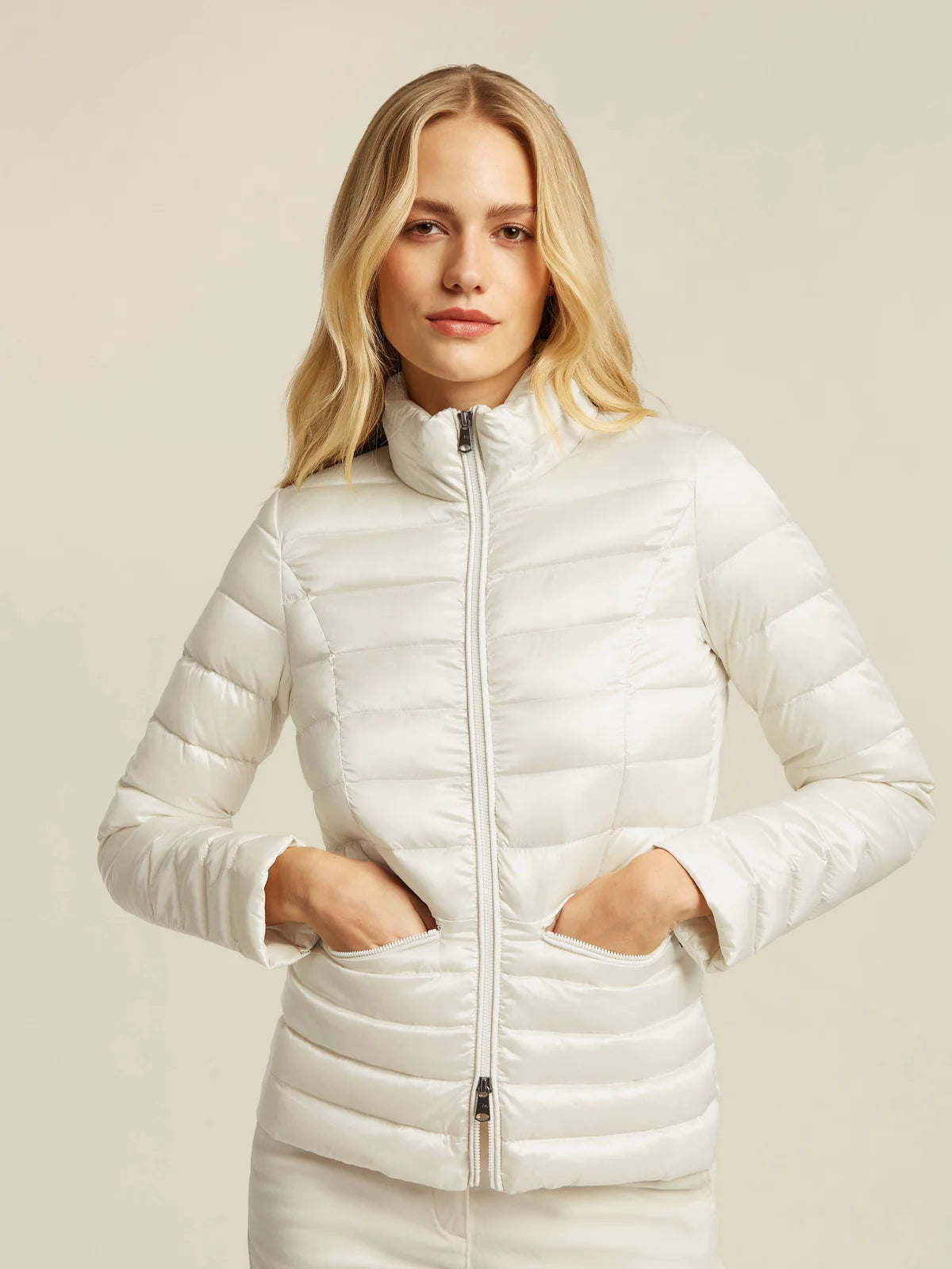 Beaumont Off White Lila Premium Down Coat