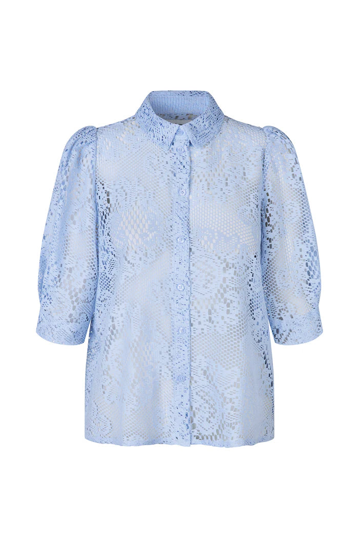 Lollys Laundry Dusty Blue Bono SS Shirt