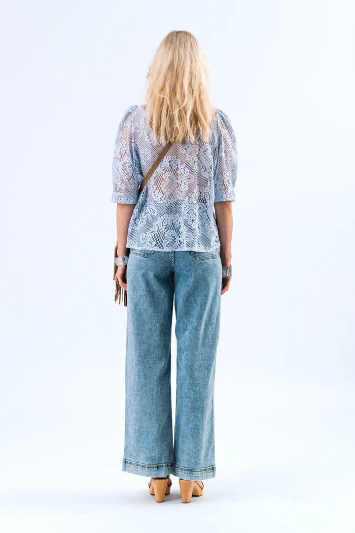 Lollys Laundry Dusty Blue Bono SS Shirt