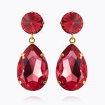 Caroline Svedbom Perfect Drop Earring Mulberry Red