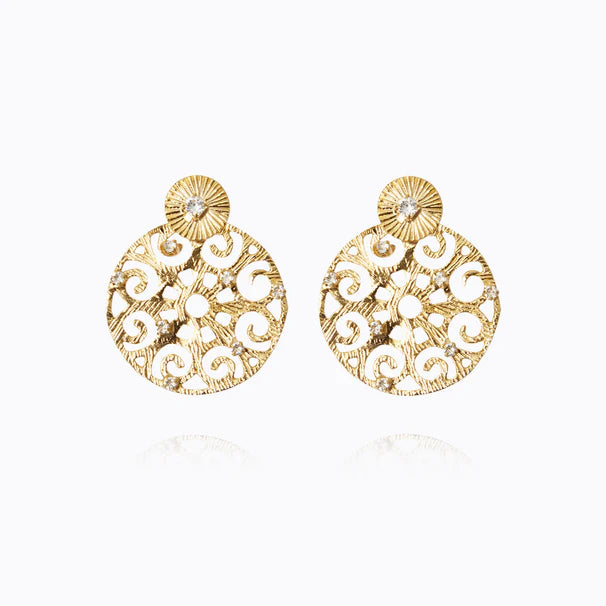 Caroline Svedbom Evanna Statement Earrings - Crystal